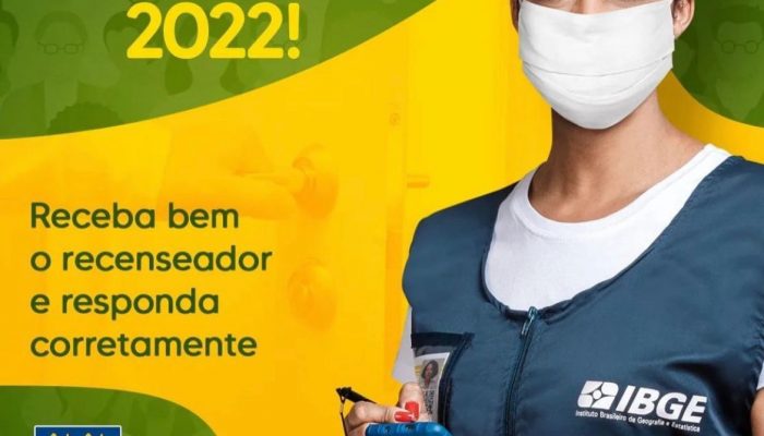 Começou o Censo 2022 feito pelo Instituto Brasileiro de Geografia e Estatística (IBGE)