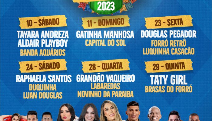 Programação do São João 2023 de Buenos Aires