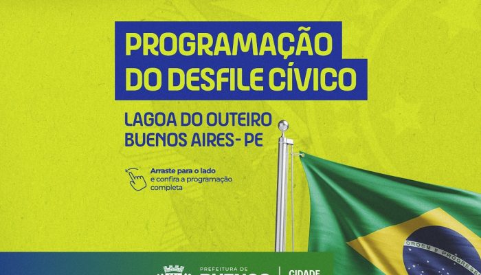 Lagoa do Outeiro se prepara para desfile cívico com programação especial